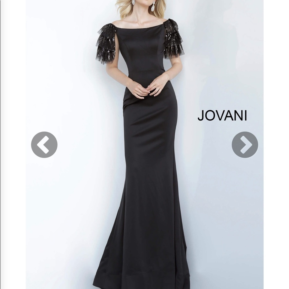 Jovani 1089 Black Fitted Evening Dress
